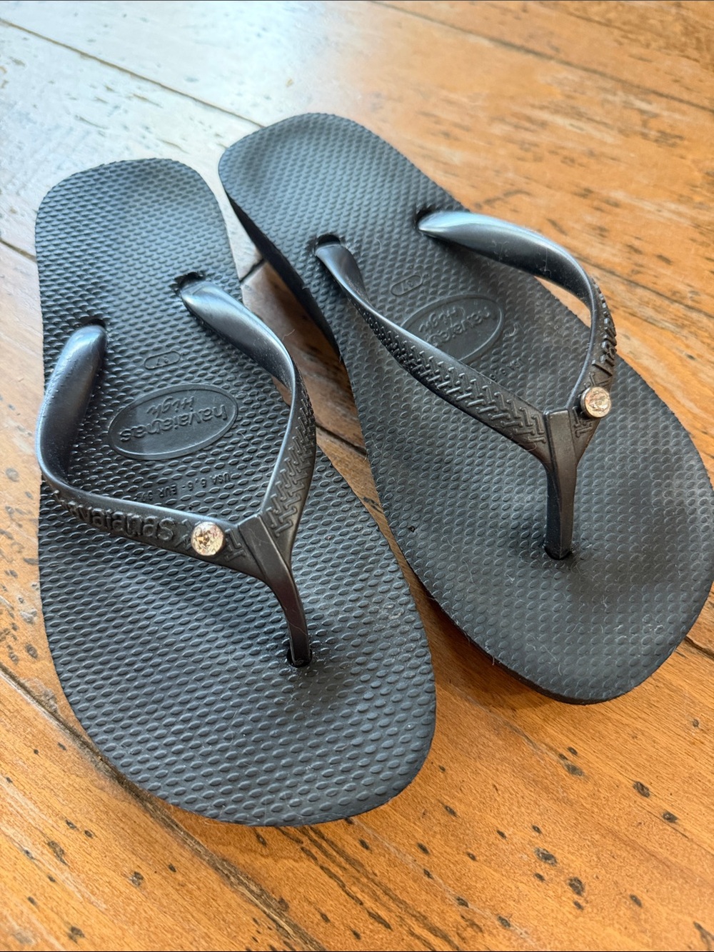 Original Havaianas High with Crystal Sz 37 US 6